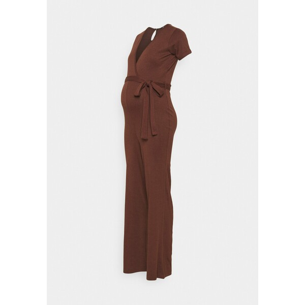 Missguided Maternity WRAP BELTED Kombinezon chocolate M5Q29D007