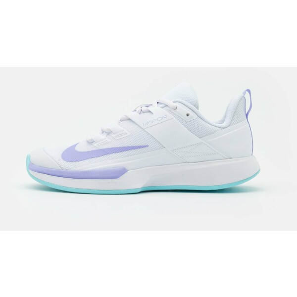 Nike Performance COURT VAPOR LITE Buty tenisowe uniwersalne white/purple pulse/copa N1241A115