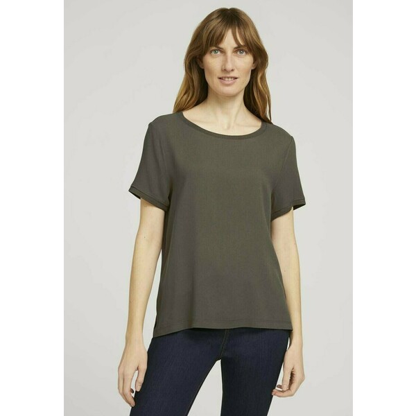 TOM TAILOR T-shirt basic grape leaf green TO221D188