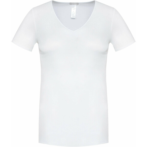 Hanro T-Shirt Cotton Seamless 1603 Biały Slim Fit