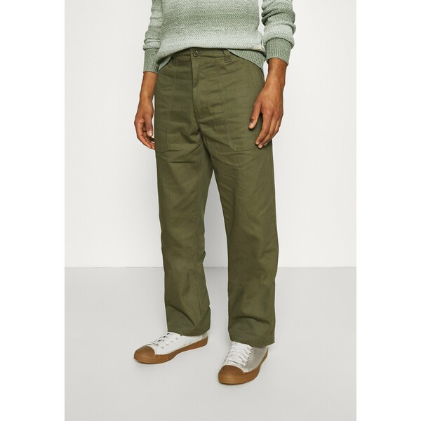 Dickies FUNKLEY FATIGUE PANT Spodnie materiałowe military green DI622E028-N11