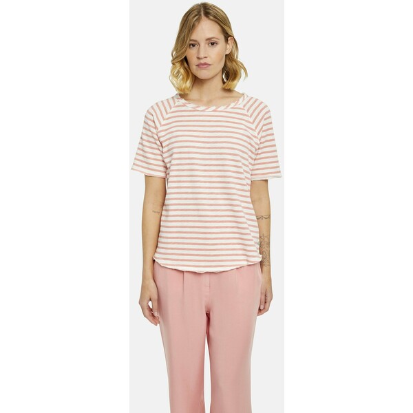 Smith&Soul T-shirt z nadrukiem vintage rosé print SMF21D00Q