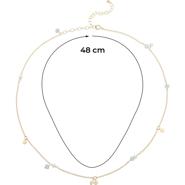 Pernille Corydon Jewellery Łańcuszek 'Afterglow Sea' PCJ0022001000001