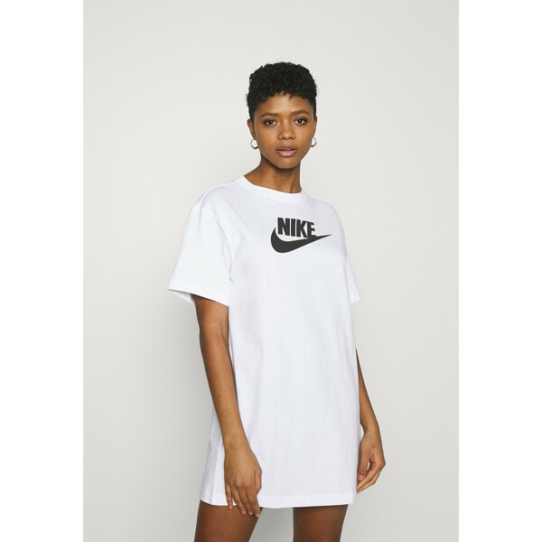 Nike Sportswear DRESS FUTURA Sukienka z dżerseju white NI121C02Y