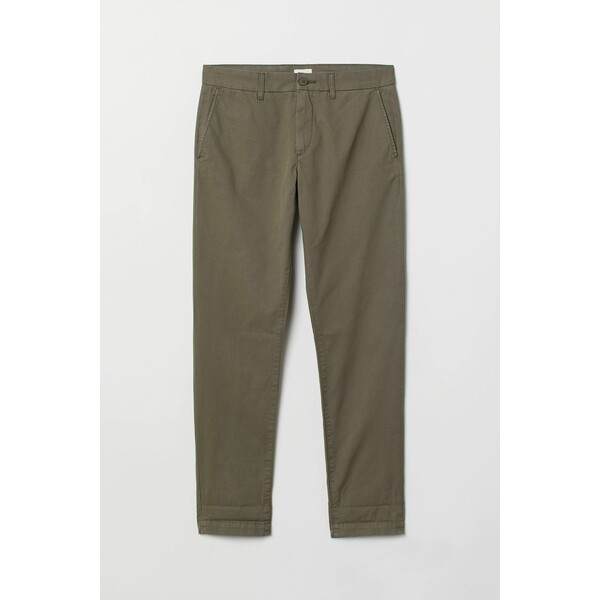 H&M Spodnie chinos Slim Fit 0710877005 Zieleń khaki