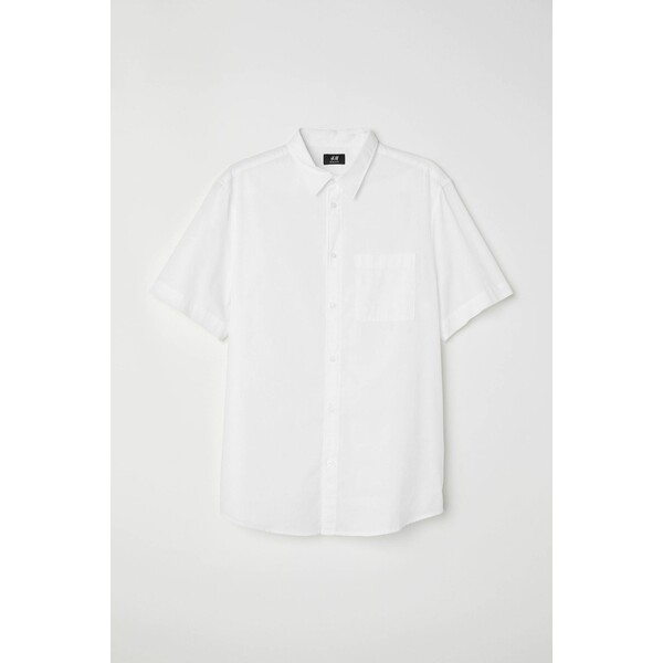 H&M Bawełniana koszula Regular Fit 0501620070 Biały