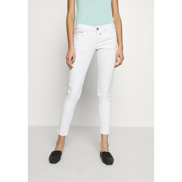 Herrlicher TOUCH CROPPED DRILL STRETCH Jeansy Slim Fit white 4HE21A01C