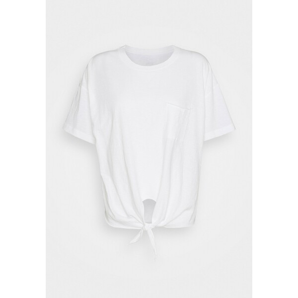 aerie CROP TEE TIE FRONT T-shirt basic true white AEF21D00M