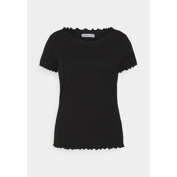 Anna Field Curvy T-shirt z nadrukiem black AX821D04J