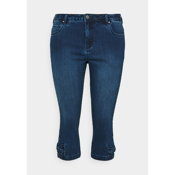 Zizzi JCATHERINE BOW KNICKERS Szorty jeansowe dark blue denim Z1721S045