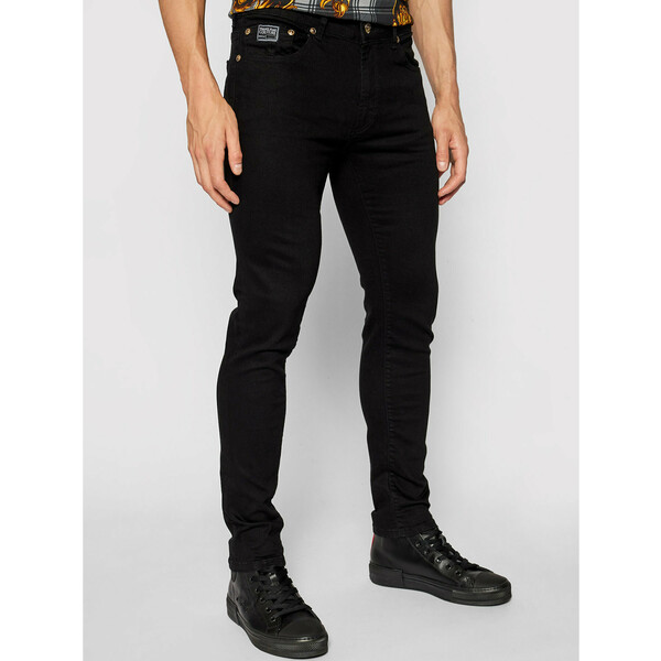Versace Jeans Couture Jeansy London 71GAB5K1 Czarny Skinny Fit