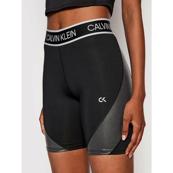Calvin Klein Performance Szorty sportowe Cyclist Length 00GWT1L787 Czarny Slim Fit