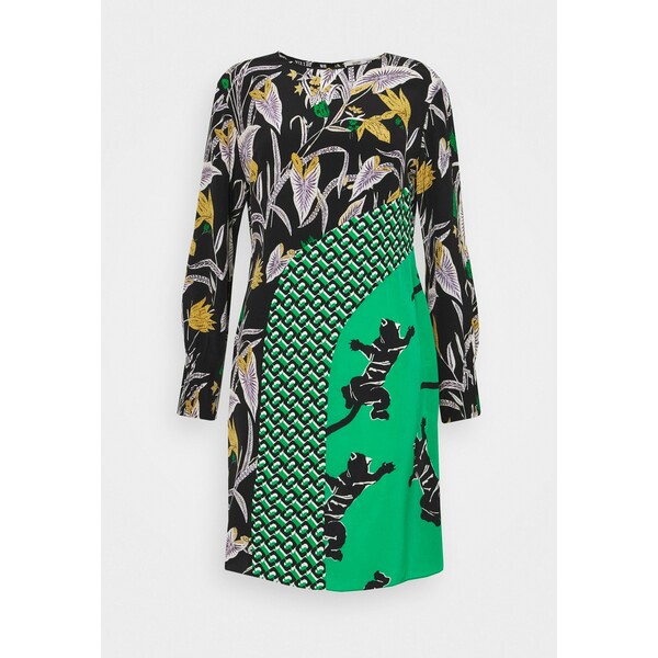 Diane von Furstenberg JAMIE DRESS Sukienka letnia green DF221C07S