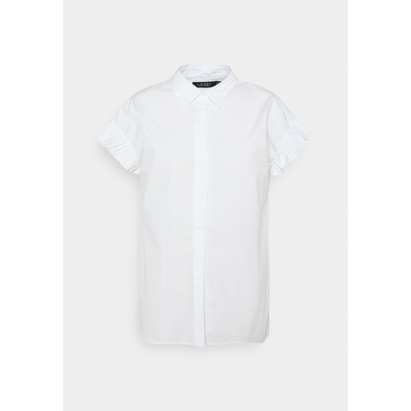 Lauren Ralph Lauren HARTKYN SHORT SLEEVE BUTTON FRONT T-shirt z nadrukiem white L4221E0CE