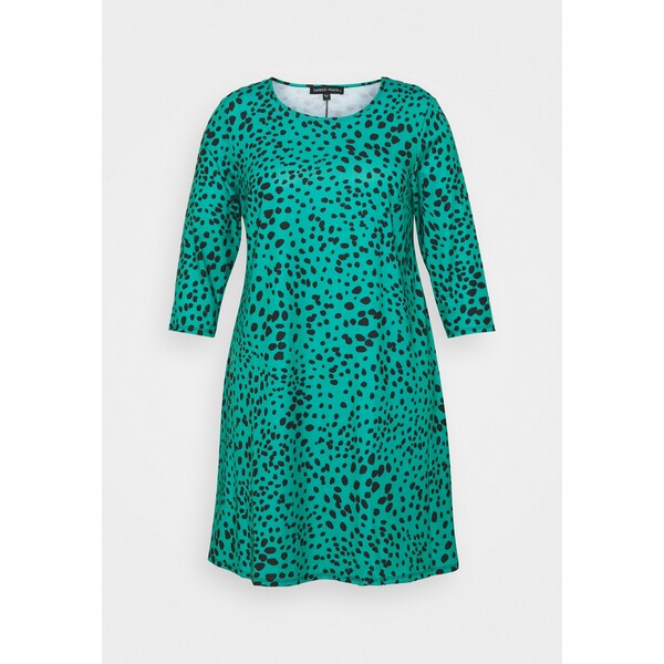 CAPSULE by Simply Be 3/4 SLEEVE SWING DRESS Sukienka letnia green CAS21C02X