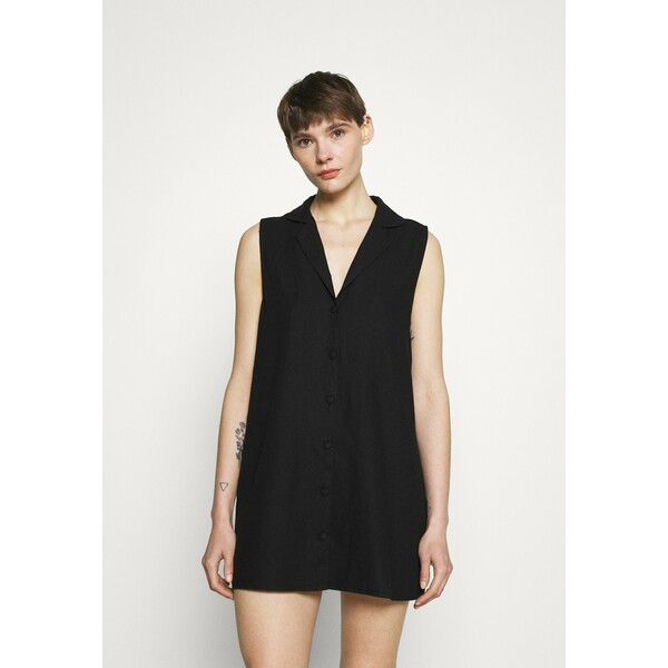 Cotton On VICKY VEST DRESS Sukienka koszulowa black C1Q21C01P