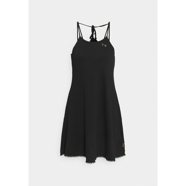 Ragwear SERAFINA Sukienka z dżerseju black R5921C08F