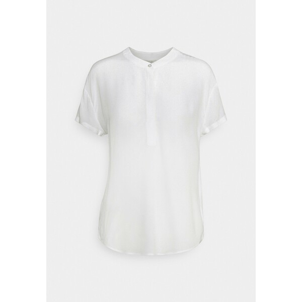mine to five TOM TAILOR BLOUSE FABRIC MIX T-shirt basic white T0X21E00X