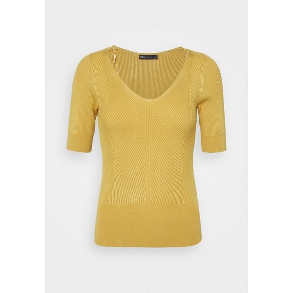 Marks & Spencer London VEE T-shirt basic yellow QM421I04E