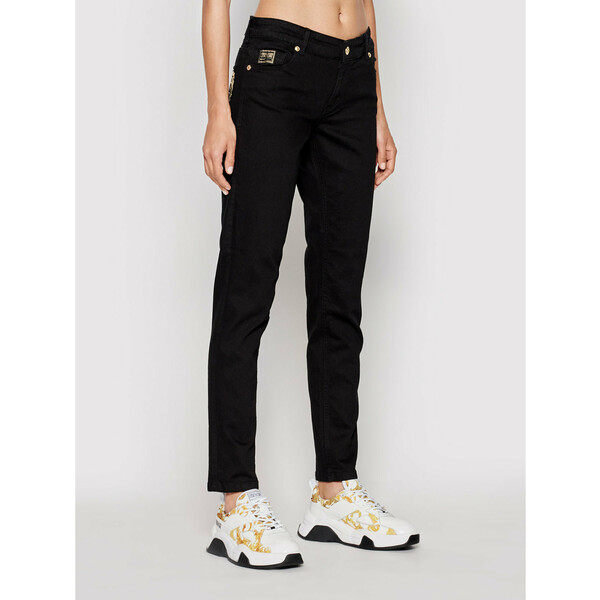 Versace Jeans Couture Jeansy St Round 71HABCK1 Czarny Skinny Fit