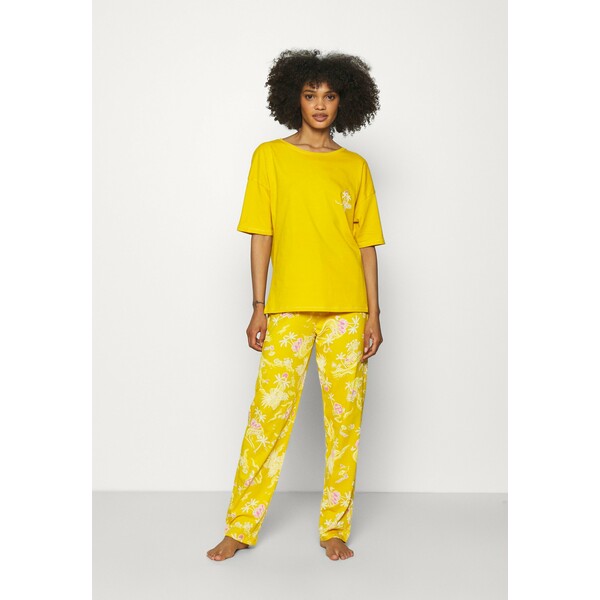Marks & Spencer London TROPICAL Piżama yellow mix QM481S00E
