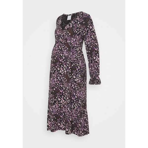 MAMALICIOUS NURSING DRESS Sukienka z dżerseju black/purple M6429F0Z6