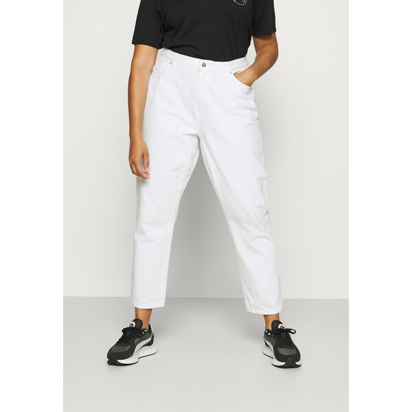 ONLY Carmakoma CARELLY LIFE MOM Jeansy Relaxed Fit white ONA21N05D