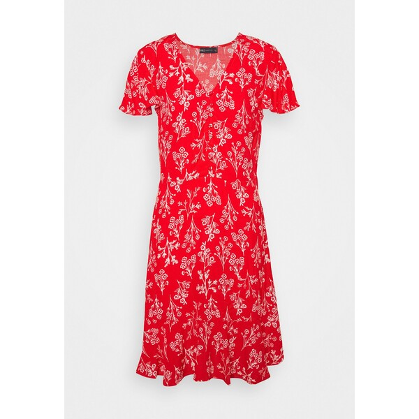 Marks & Spencer London SKATER MINI DRESS Sukienka letnia red QM421C05O