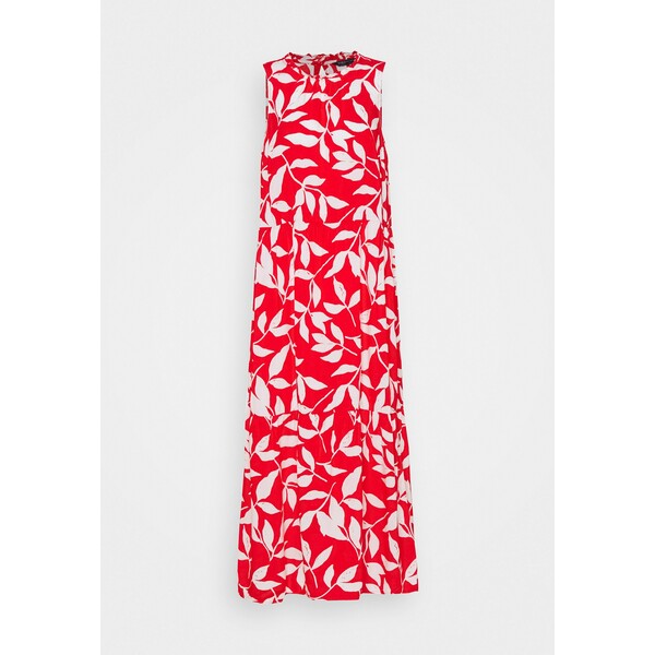 Marks & Spencer London NECK MIDI DRESS Długa sukienka red QM421C05M