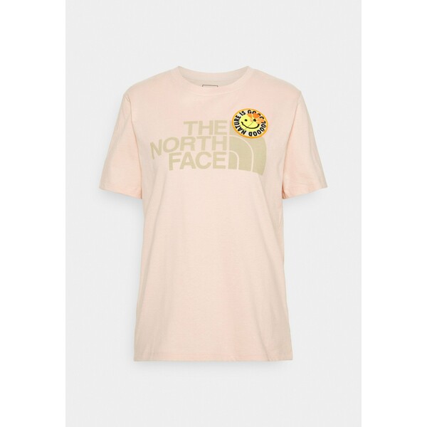 The North Face PATCHES TEE T-shirt z nadrukiem evenng sand TH341D046
