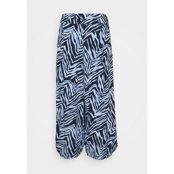 Marks & Spencer London ZEBRA CULOTTE Spodnie materiałowe dark blue QM421A02W