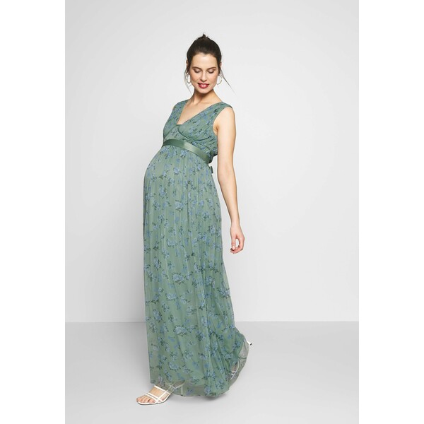 Anaya with love Maternity SLEEVELESS V NECK MAXI DRESS Suknia balowa green A0W29F00E