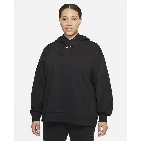 Damska bluza z kapturem z dzianiny o kroju oversize (duże rozmiary) Nike Sportswear Collection Essentials