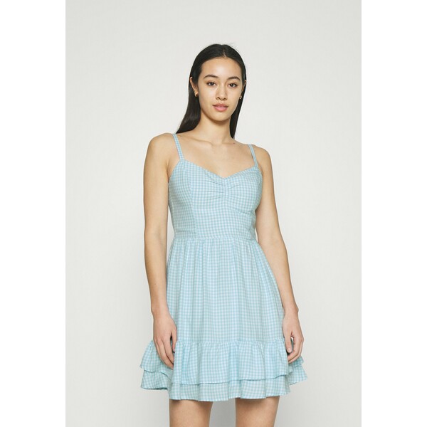 Hollister Co. BARE SHORT DRESS Sukienka letnia light blue H0421C03X
