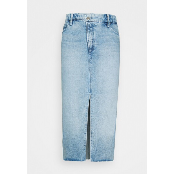 Good American CROSS OVER PENCIL SKIRT Spódnica jeansowa blue GOM21B00E