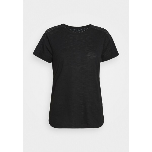 Sweaty Betty BREEZE RUNNING T-shirt z nadrukiem black SWE41D011