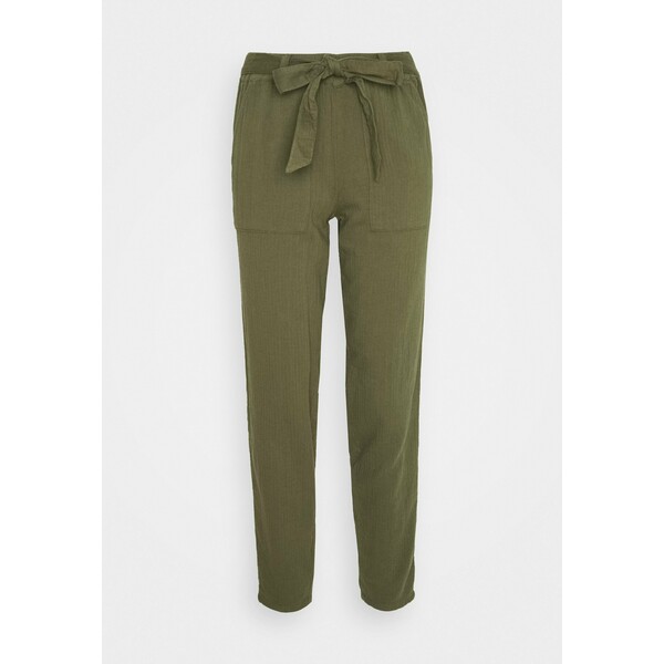 Marks & Spencer London HERRINGBONE TROUSER Spodnie materiałowe khaki QM421A01W