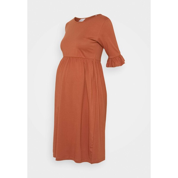 MAMALICIOUS MLHAZEL DRESS Sukienka z dżerseju copper brown M6429F13W
