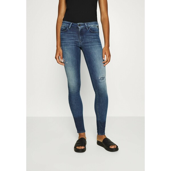 Replay NEW LUZ Jeansy Skinny Fit medium blue RE321N08P
