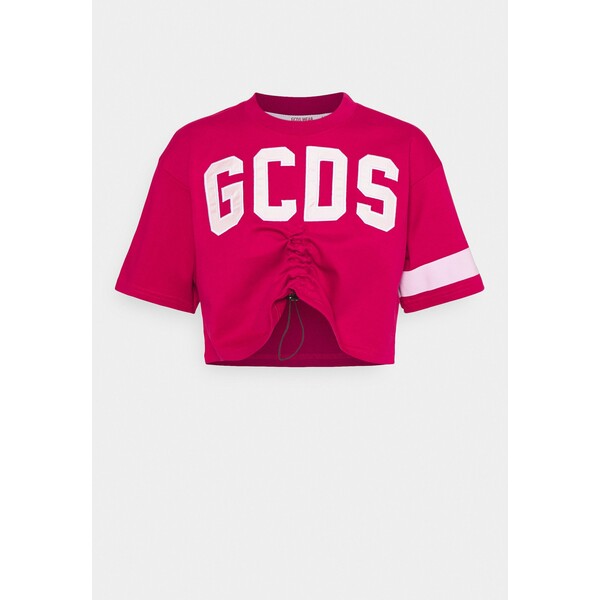 GCDS COULISSE T-shirt z nadrukiem cherry GC921D001