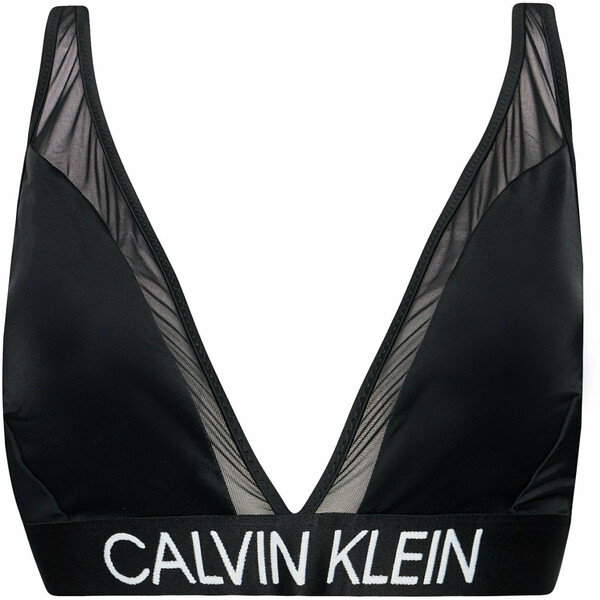 Calvin Klein Swimwear Góra od bikini High Apex Triangle Plus KW0KW01402 Czarny