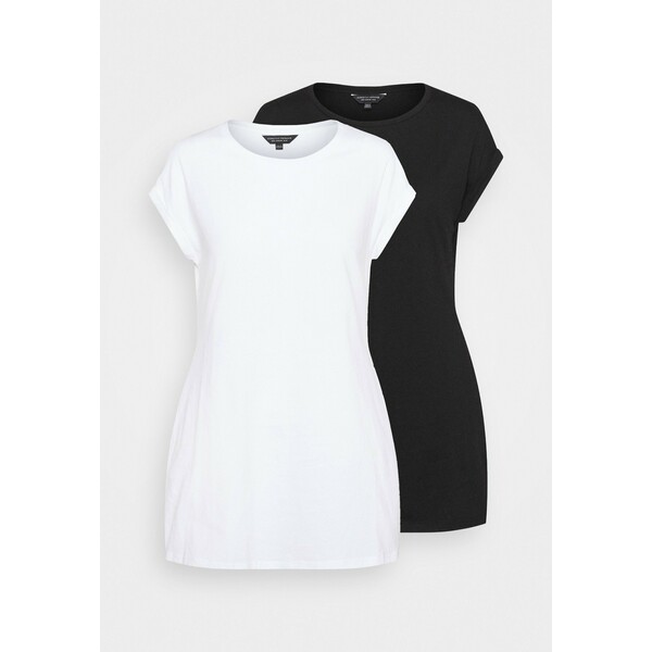 Dorothy Perkins LONGLINE TEE 2 PACK T-shirt basic black DP521D0R3