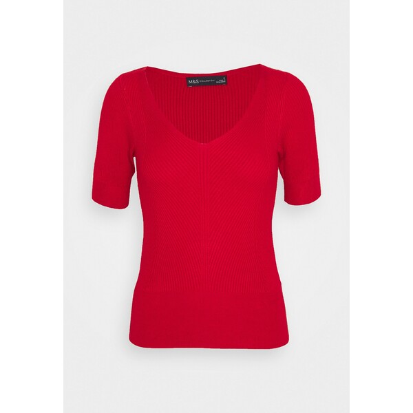 Marks & Spencer London VEE T-shirt basic red QM421I04E
