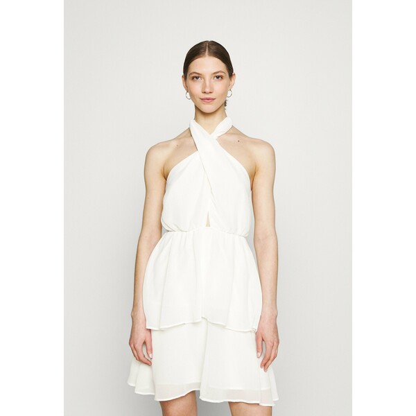 Gina Tricot EXCLUSIVE MALVA HALTERNECK DRESS Sukienka koktajlowa white GID21C05P