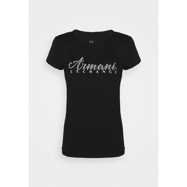 Armani Exchange T-shirt z nadrukiem black ARC21D038