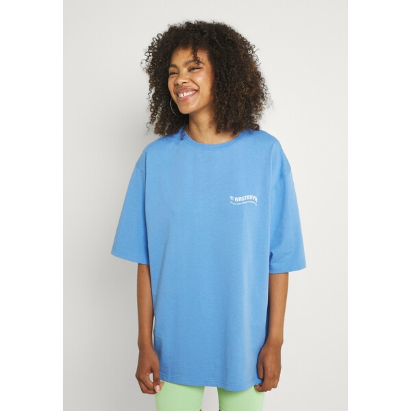 WRSTBHVR CIRCLE WOMEN T-shirt z nadrukiem sea blue WR821D00Q