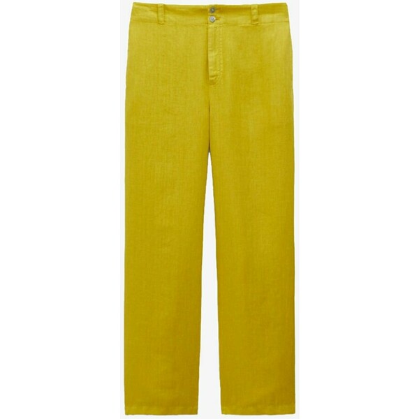 Massimo Dutti Spodnie materiałowe yellow M3I21A0JN
