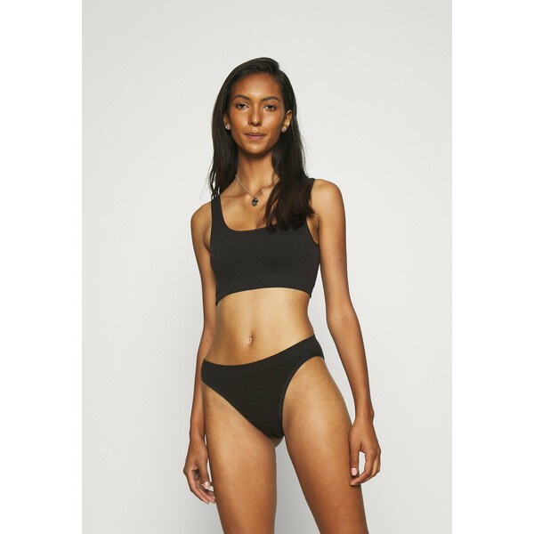 Out From Under for Urban Outfitters IMOGEN SQUARE NECK SEAMLESS BRALETTE 2 PACK Biustonosz bustier black/black OU481A005