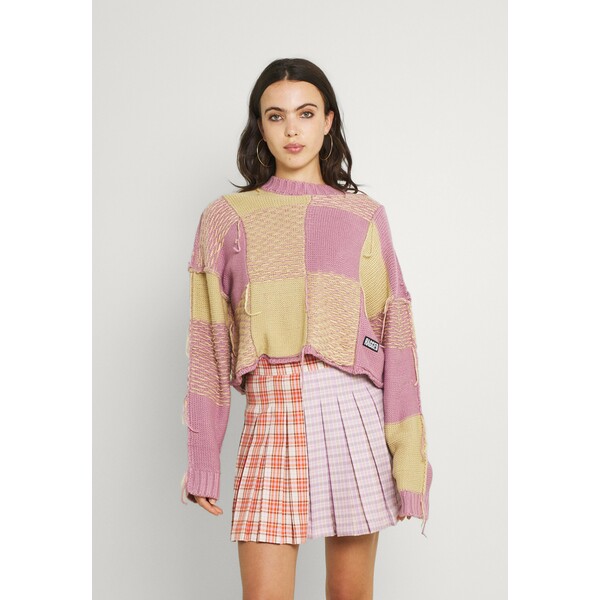 The Ragged Priest ENERGY Sweter yellow/purple THJ21I01D