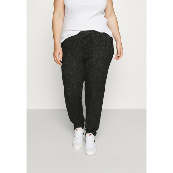 CAPSULE by Simply Be SOFT TOUCH JOGGER Spodnie treningowe charcoal marl CAS21A01W